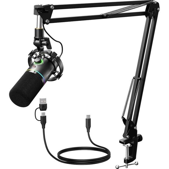 MAONO RGB Microphone Kit with Boom Arm
