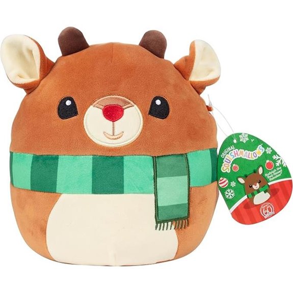 Squishmallows Rudolph 8-Inch Christmas Plush Toy