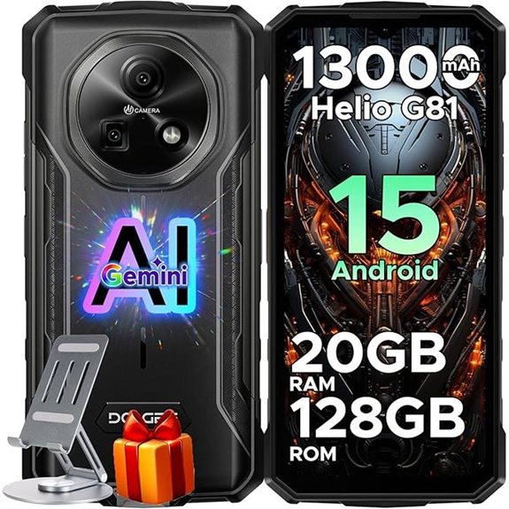 DOOGEE Fire 5 Pro Rugged Smartphone 20GB+128GB