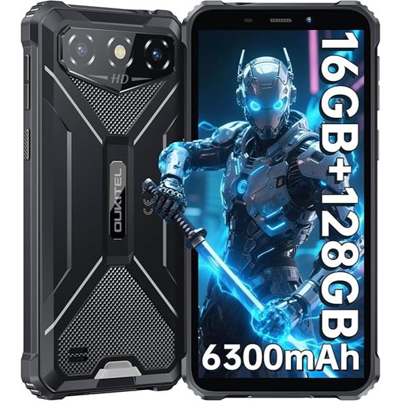 OUKITEL G3 Rugged Smartphone 16GB+128GB Waterproof