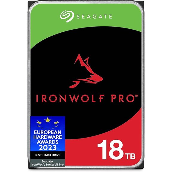 Seagate IronWolf Pro 18TB NAS HDD ST18000NE000 SATA 6Gb/s 3.5 (Renewed)