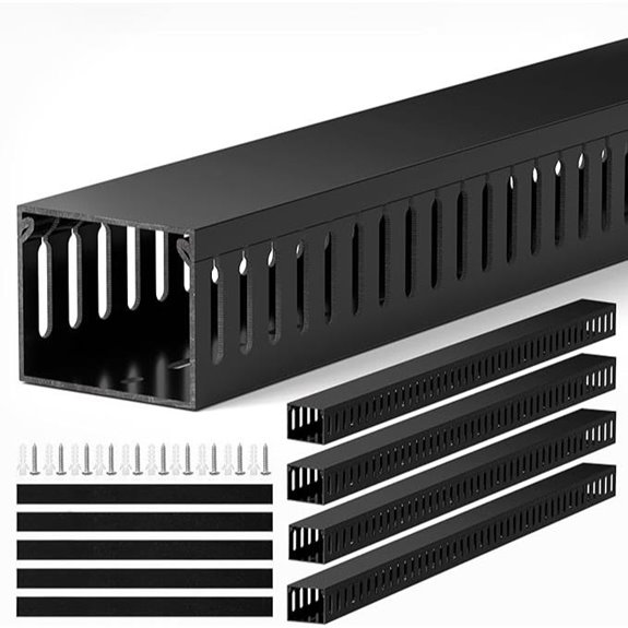 ZhiYo Server Rack Cable Management Raceway Kit