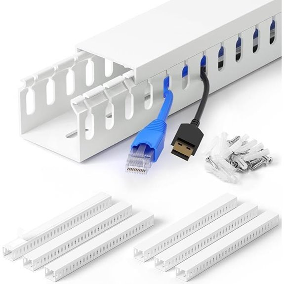 Professional Server Rack Cable Management Raceway Kit