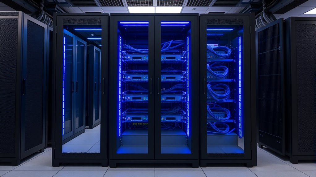 server rack size security