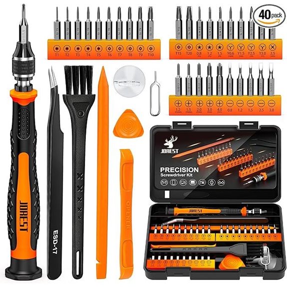 JOREST 40Pcs Precision Screwdriver Set with Torx