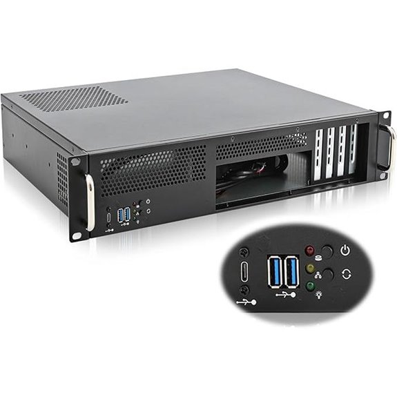RackChoice 2U Short Depth Server Chassis with I/O