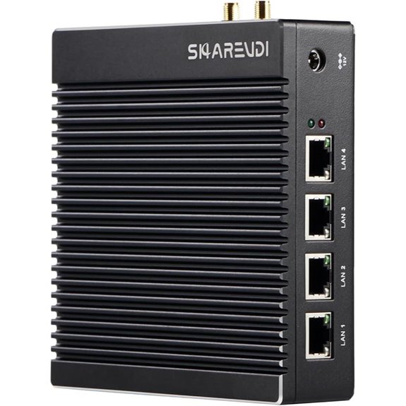 Fanless Firewall Mini PC with 4 LAN Ports
