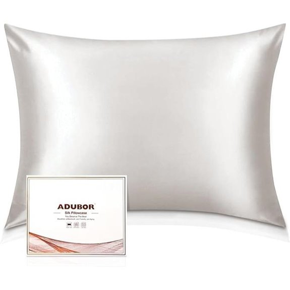 Adubor 100% Mulberry Silk Pillowcase for Hair & Skin