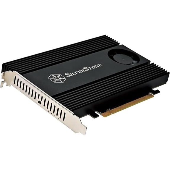 SilverStone PCIe 4.0 to 4 M.2 NVMe SSD Adapter