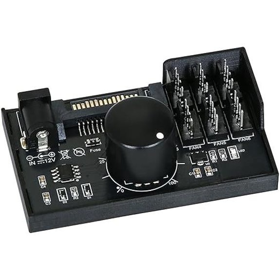 PWM Fan Controller for 6 Fans with Adjustable Speed