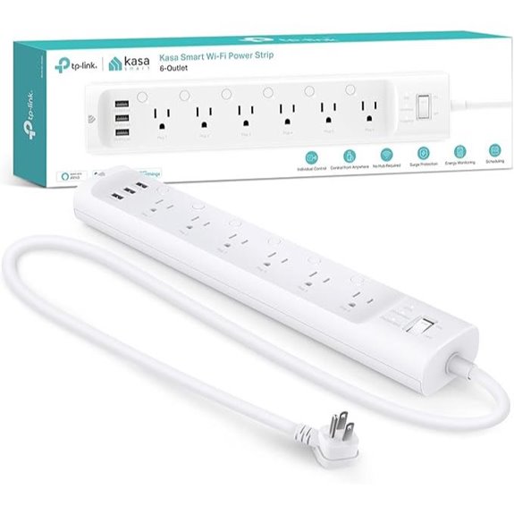 six outlet usb power strip