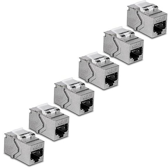 TRENDnet Cat6A RJ45 Keystone Coupler (6-Pack)