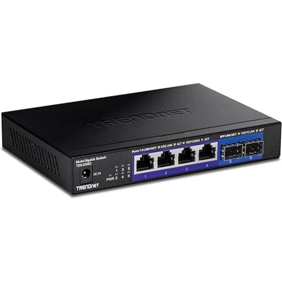 TRENDnet 6-Port Multi-Gig Switch with SFP