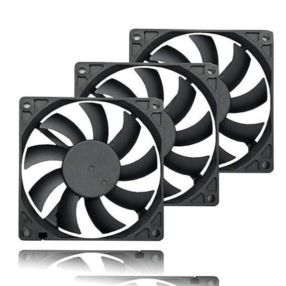 80mm Ultra Slim Case Fan 4-Pin PWM (3-Pack)