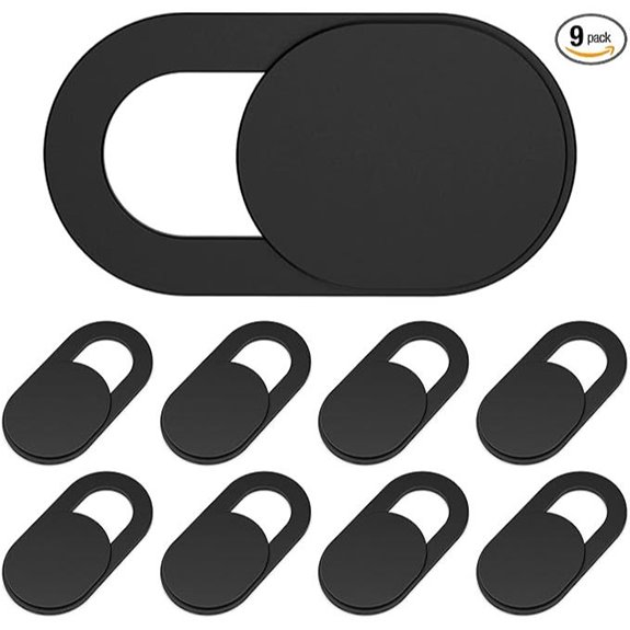 Webcam Cover - Ultra Thin Slide Blocker (Black)