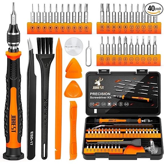 JOREST 40Pcs Small Precision Screwdriver Set