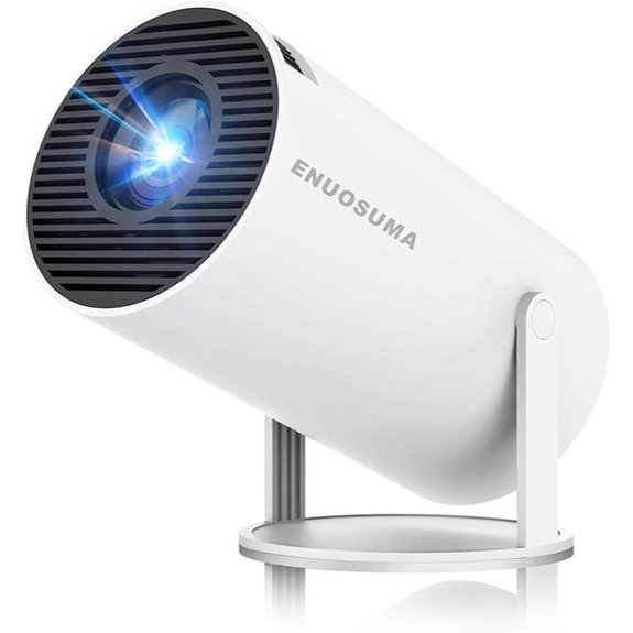 Mini 4K Portable Projector with Wi-Fi & Bluetooth