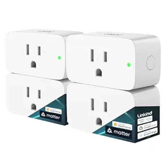 Linkind Matter Smart Plug 4-Pack for Smart Home Control