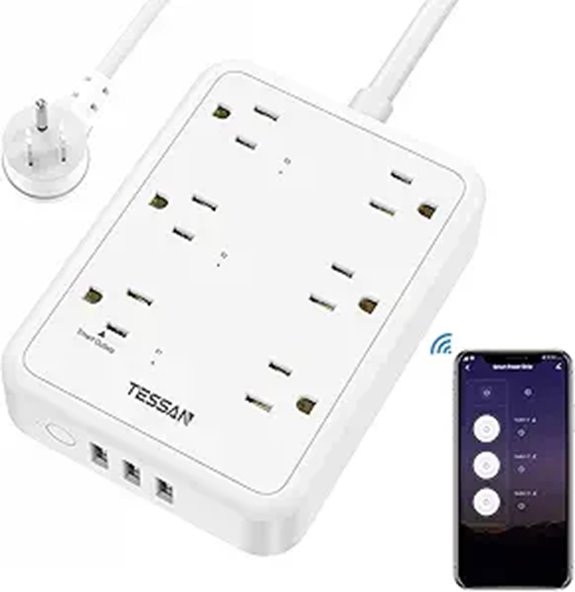 TESSAN WiFi Smart Power Strip with USB