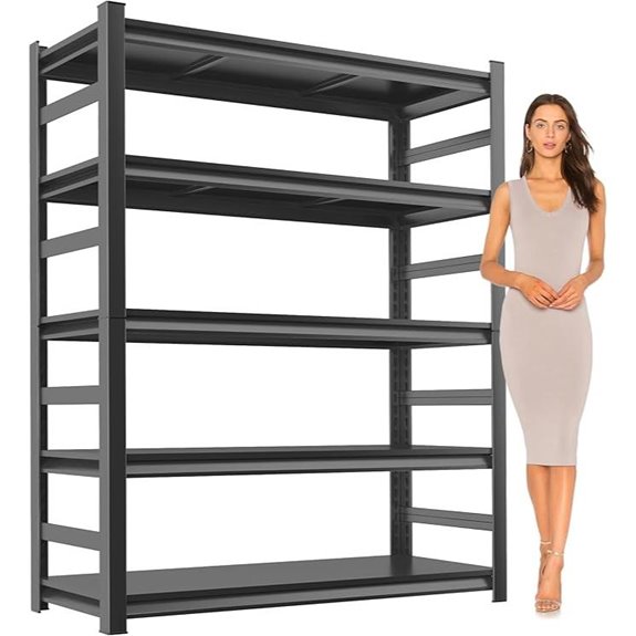 Heavy Duty 5-Tier Metal Garage Shelving Unit
