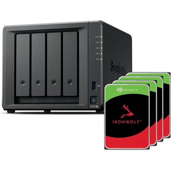 Synology DS925+ 4-Bay NAS Bundle with HDDs