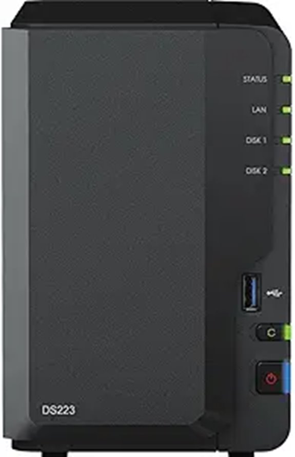 Synology DS223 NAS with 2TB SSD and 2GB RAM