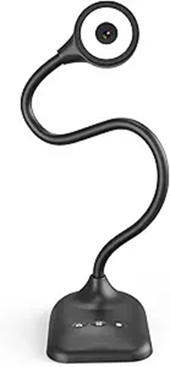 Document Camera for Teachers with Mic and LED Lights