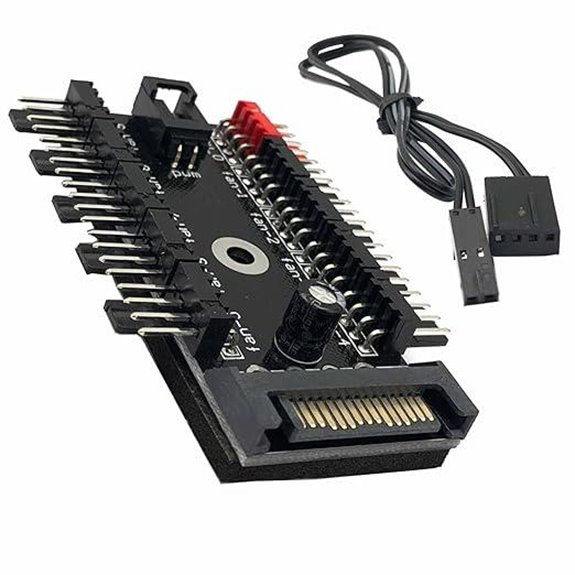 FainWan 10-Way 4Pin PWM PC Fan Hub Splitter