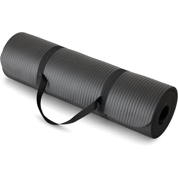 Amazon Basics Extra Thick Exercise Yoga Mat with Carrying Strap