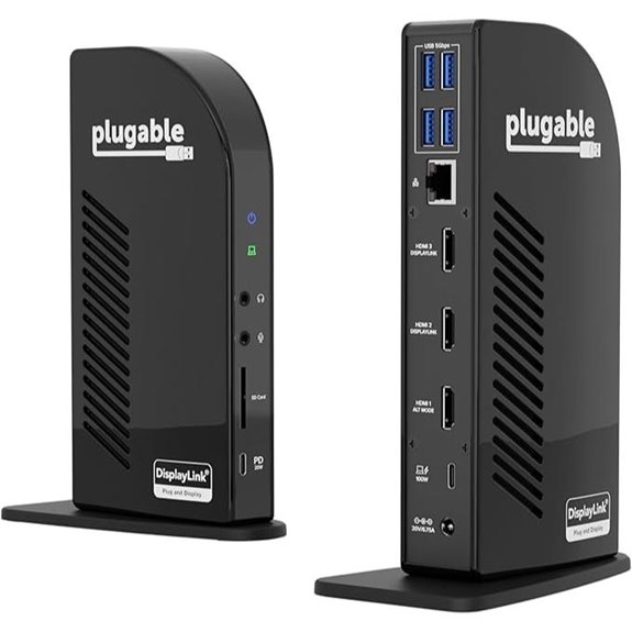 Plugable 13-in-1 USB-C Triple Monitor Docking Station