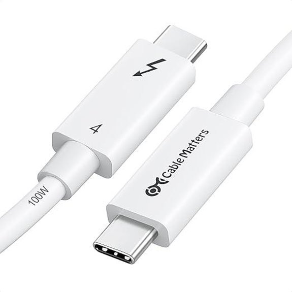 Thunderbolt 4 Cable 6.6 ft with 100W Charging