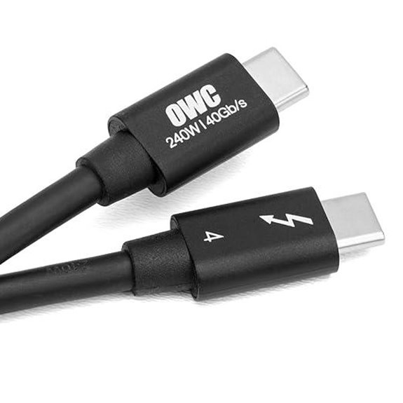 OWC Thunderbolt 4 Cable 2M 40 Gb/s Black