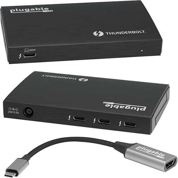 Plugable Thunderbolt 4 Hub with 60W Charging