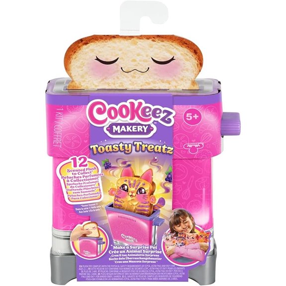 Cookeez Toasty Treatz Toaster Plush with Surprise Pop-Up
