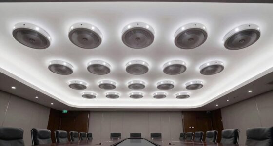 top ceiling microphone arrays