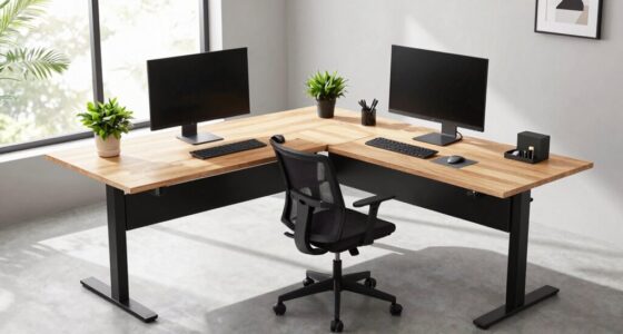 top l shaped standing desks