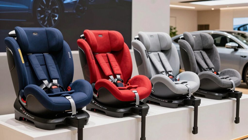 top load leg convertible seats