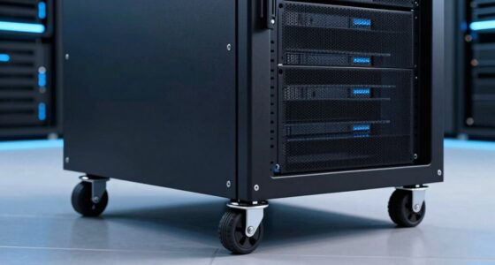 top server rack wheels
