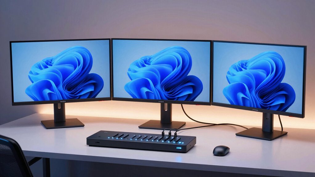 top triple monitor kvms