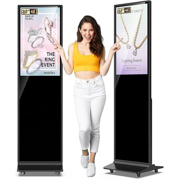 Digital Signage Display with Touch Screen and HDMI