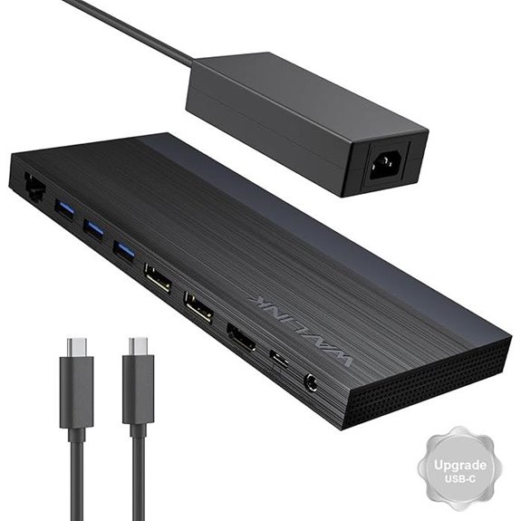 Laptop Docking Station for 3 Monitors with 4K 130W PD