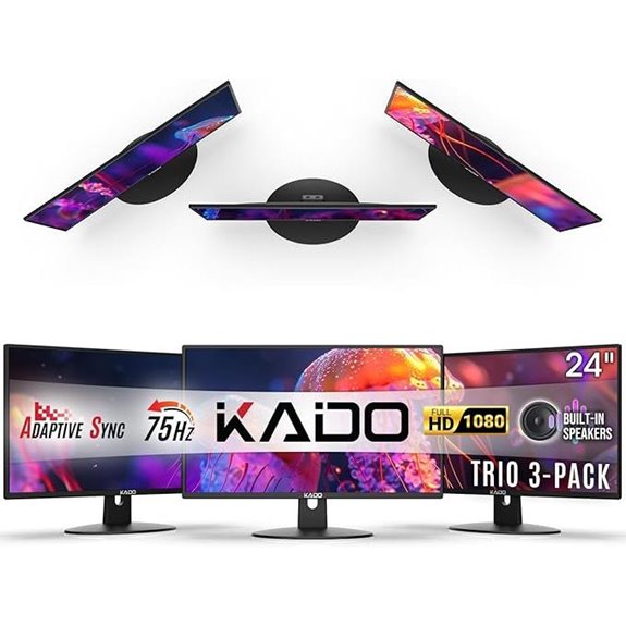 Kado Triple 24 Monitor Set with HDMI and Speakers