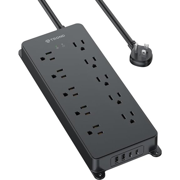 TROND Surge Protector Power Strip with USB Ports