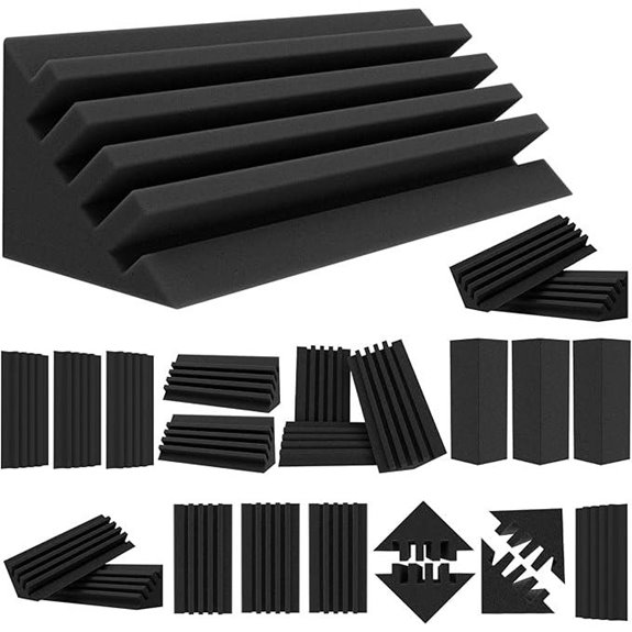 TroyStudio Bass Traps 24 Pcs Acoustic Sound Absorbers