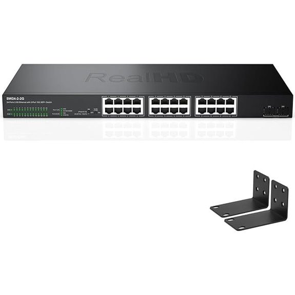 24 Port 2.5G Managed Ethernet Switch with 10G SFP