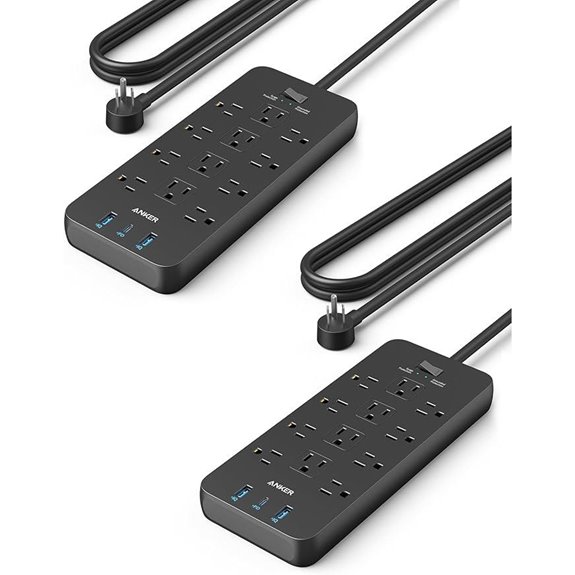 Anker 2-Pack Surge Protector Power Strip with USB