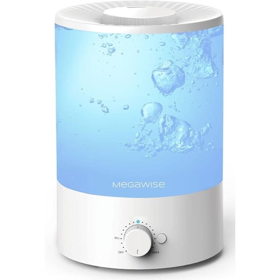 MegaWise Ultrasonic Cool Mist Humidifier with Night Light