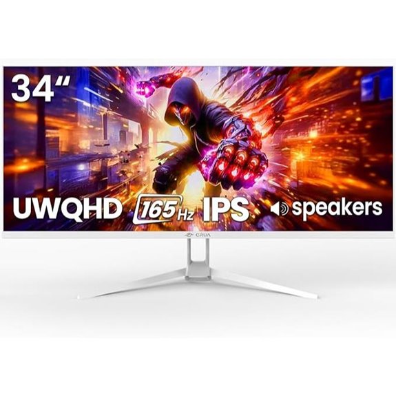 CRUA 34 UltraWide Gaming Monitor with Speakers
