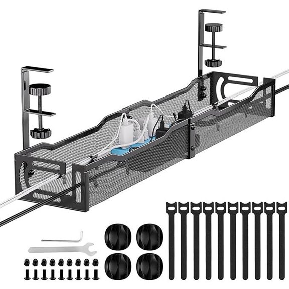 Cable Management Clamp for Under Desk Organizer