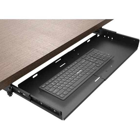 JINGCHENGMEI Sliding Keyboard Tray Under Desk